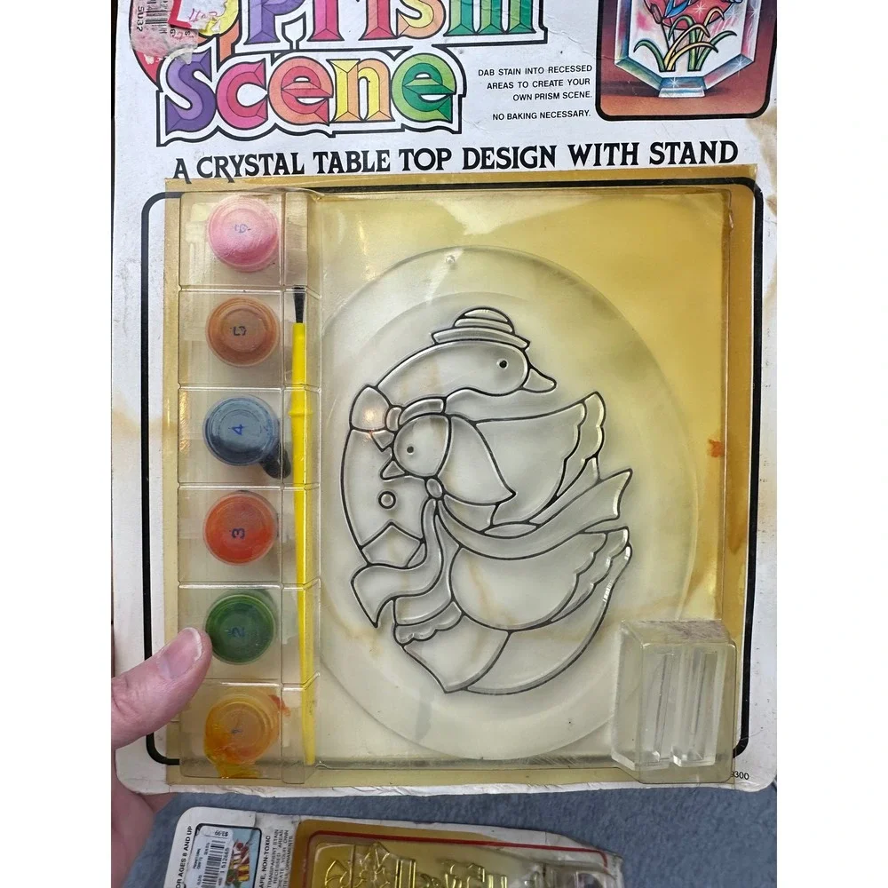 Vtg Craft House Paint by Number NWT Suncatcher Ornament Kits 1992 Lot of 4